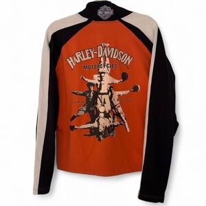 Harley Davidson women’s 1/4 quarter zip pullover sweater